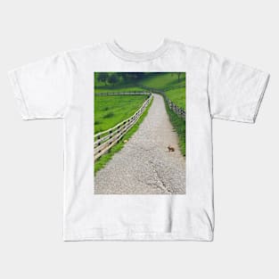 Bunny Crossing Kids T-Shirt